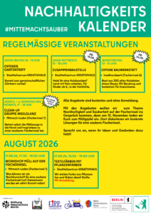 Nachhaltigkeitskalender, Seite 1, August 2026